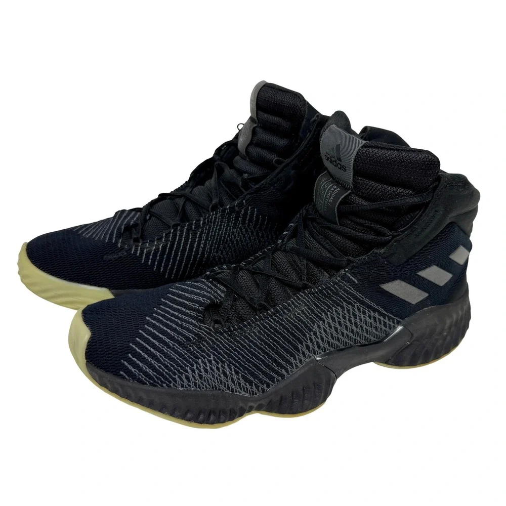 Adidas Pro Bounce 2018 Basketball Shoes Men's 11.5 Black Mid Top B41861